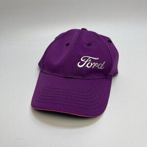 Ford x Choko Women's Strapback Hat Purple Size OSFA Logo Car Racing Tech Cap
